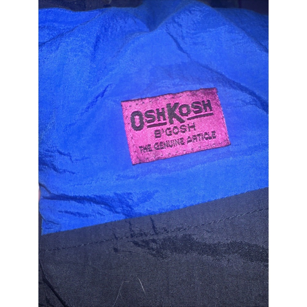 Vintage OSHKOSH B'GOSH Boys Multi Tone Winter Hooded Jacket M 5-6 *see Desc - Picture 4 of 6